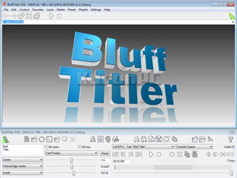 Independent download of Portable Blufftitler Ultimate 13.3